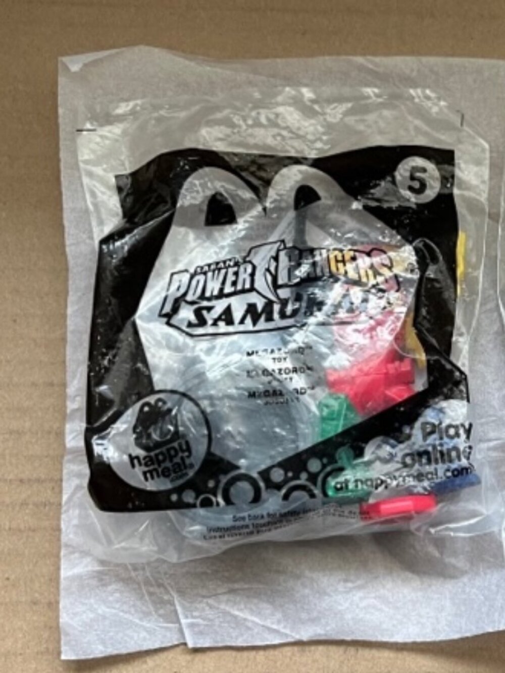 2/$30 McDonald's Saban's Power Rangers Samurai Megazord Toy No 5 2011 NIP
